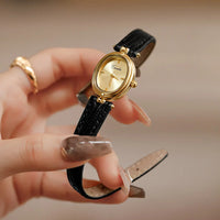 Sienna - Elegante Quartz Horloge met Gouden Wijzerplaat