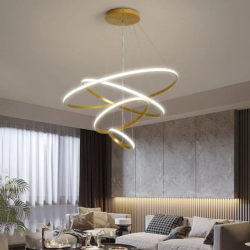LED hanglamp ontwerp – moderne vorm van 3D-ringen