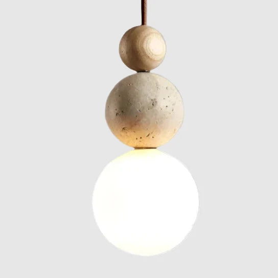 Elegante Gloed Crème Steen Bedlamp Hanglamp