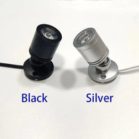 Mini LED Spot LuxoDot | 1W/3W | USB-Spotlight voor Vitrines & Decoraties | Warm & Koud Wit | Aluminium Behuizing
