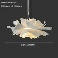 Hanglamp in de vorm van een lotusbloem – Decoratieve plafondlamp met gelaagde kap