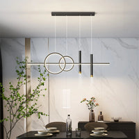 Moderne LED hanglamp – geometrisch design, plafondverlichting voor woonkamer en eetkamer