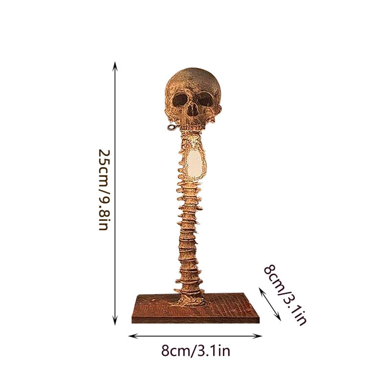 Horror Schedel met Wervelkolom Lamp