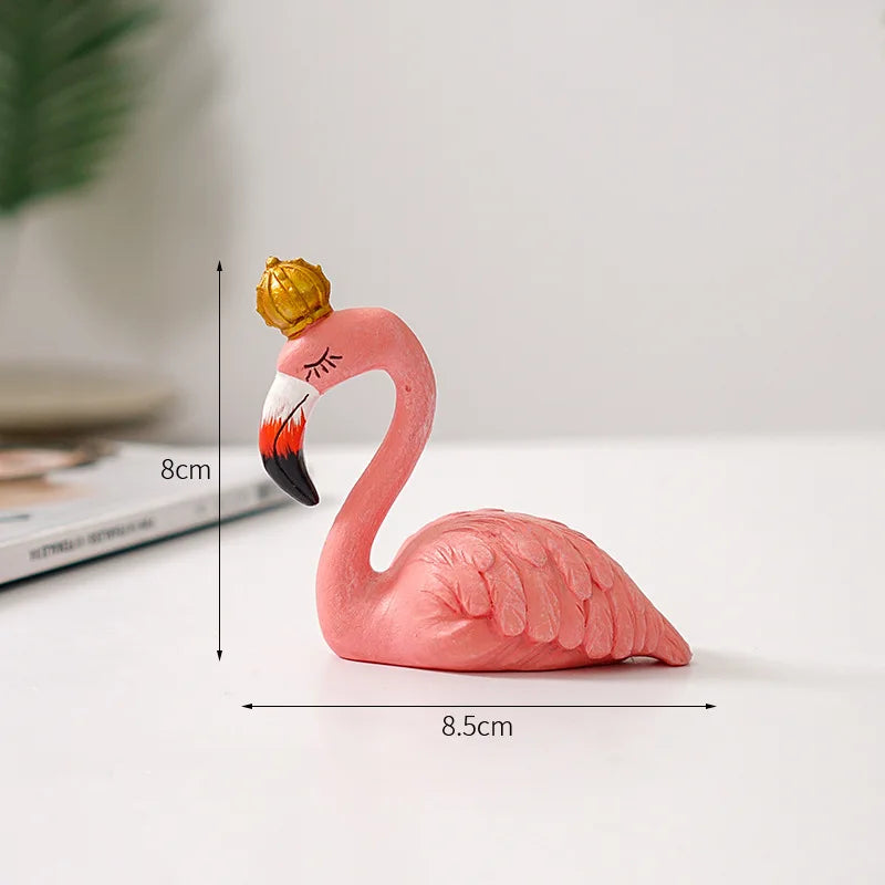 Flamingo-figuur van hars moderne decoratie
