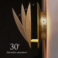 Decoratieve wandlamp geïnspireerd op de fasen van de maan - Roteren lampenkap 360°