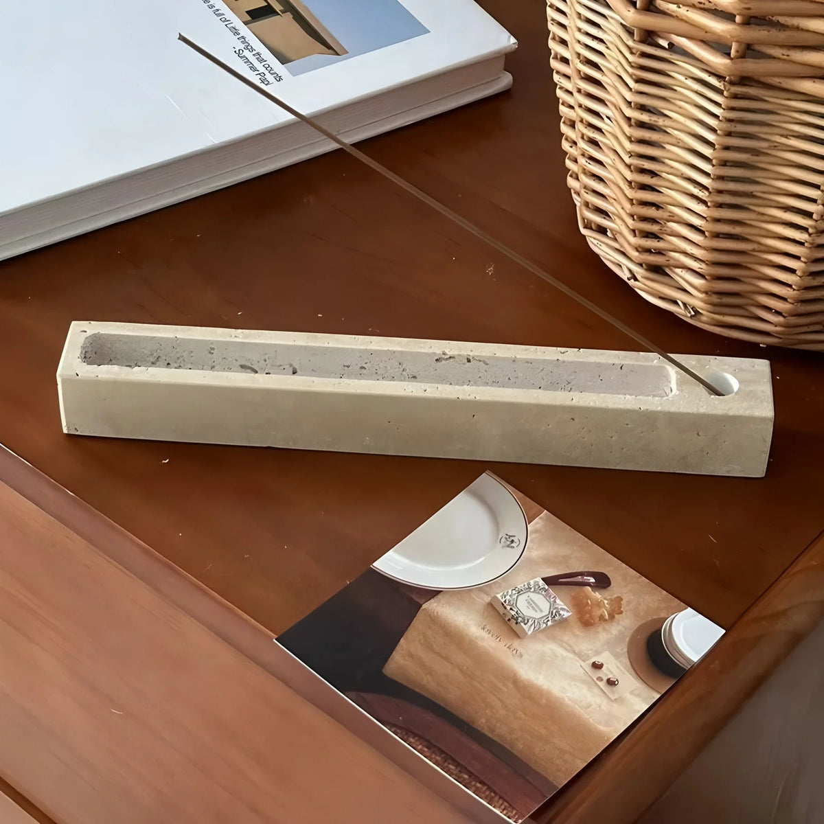 Blanca Travertine Wierookhouder