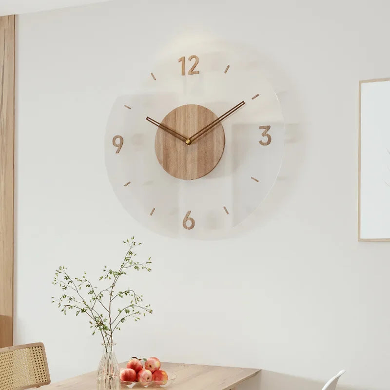 Skanto | Moderne wandklok van hout – Minimalistisch en elegant design voor de woonkamer