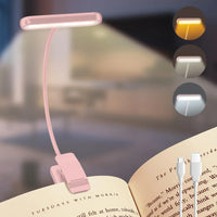 Leeslamp FlexiRead | USB Oplaadbaar | 3 Lichtkleuren & Dimbaar | Clip & Flexibele Arm