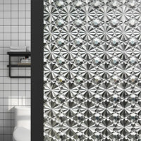 Skanto | 3D Glas-in-loodfolie - Decoratieve vinylstickers voor glazen ramen met statische hechting - Venster Glas-in-lood decor
