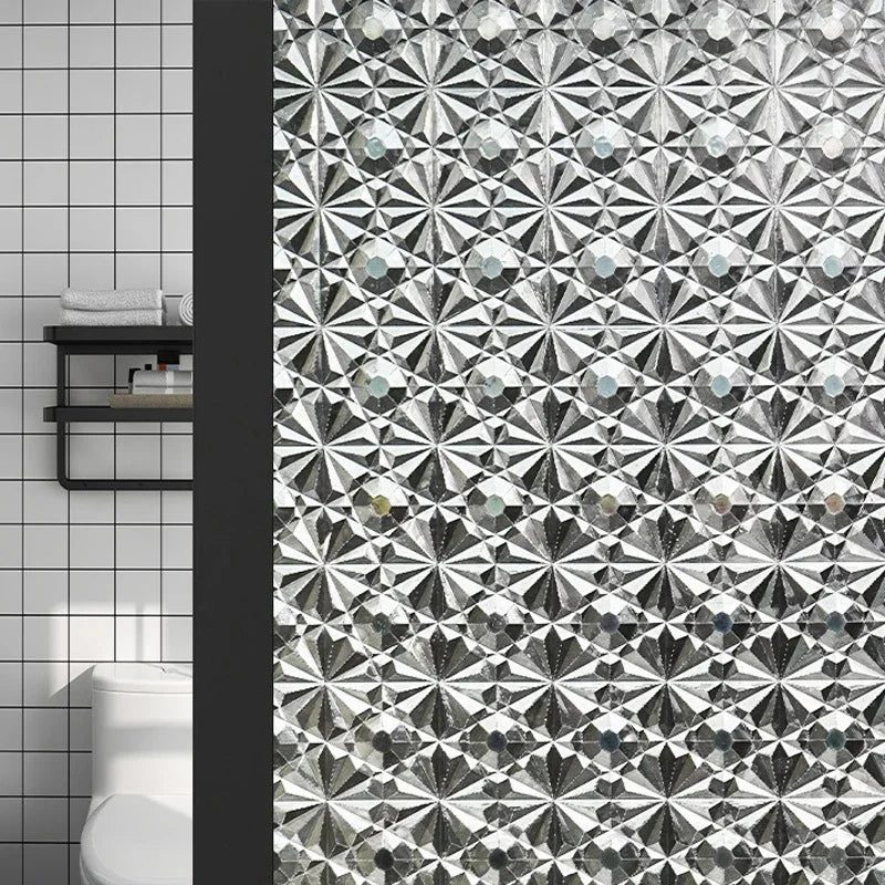 Skanto | 3D Glas-in-loodfolie - Decoratieve vinylstickers voor glazen ramen met statische hechting - Venster Glas-in-lood decor
