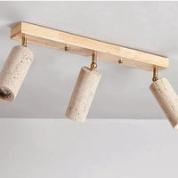 Travertin 3 Koppen Plafondlamp