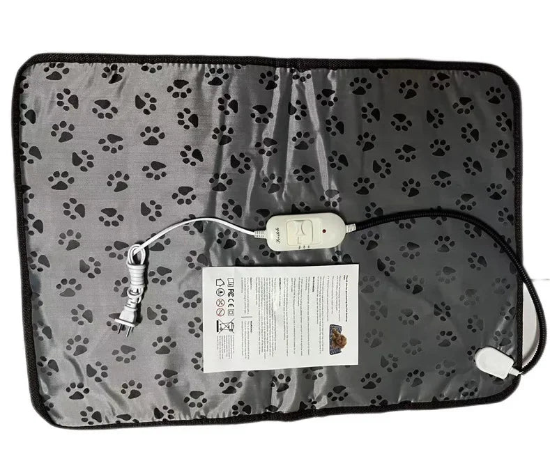 Verwarmingsmat voor Dieren PawTherm | Temperatuurcontrole & Timer | Waterdicht & Veilig | Voor Honden & Katten