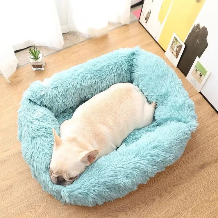 FurHaven Deluxe Dog Lounger | Lang pluche, wasbaar bed voor honden en katten