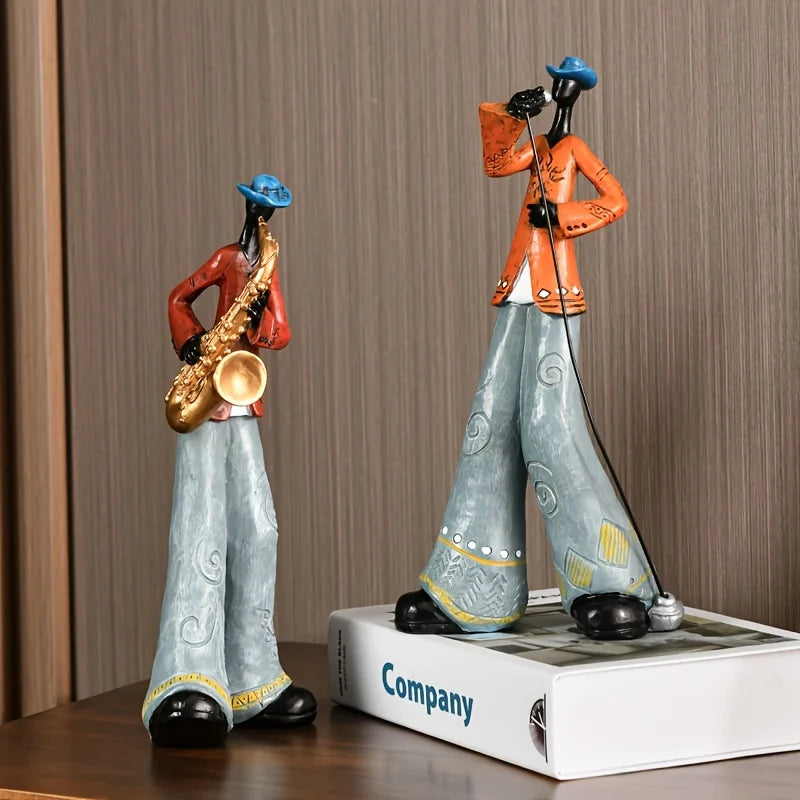 Jazzmuzikant Harsstandbeeld Muziekdecor
