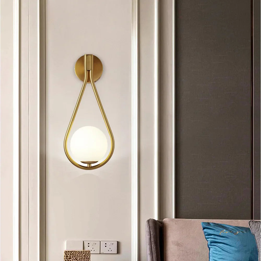 LumiSphere G9 LED Wandlamp | Moderne matglazen wandarmatuur voor slaapkamers, balkons en gangen