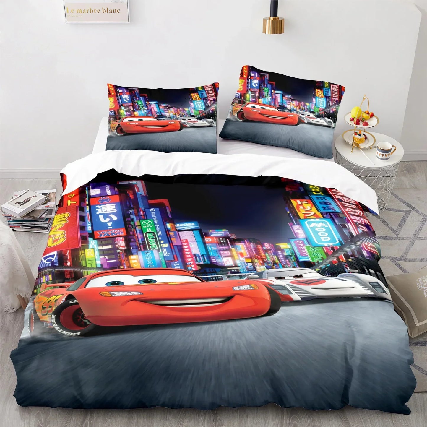 Cars Lightning McQueen Dekbedovertrek Set – Leuke en Comfortabele Set voor Kinderen