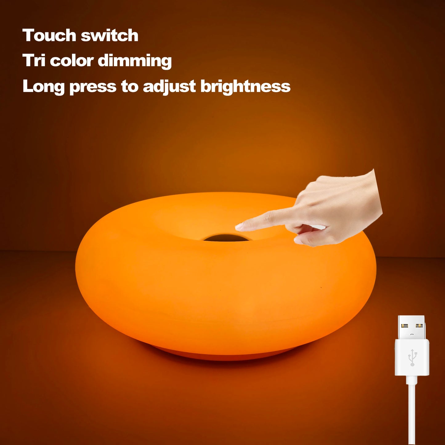 AURORA GLO LED-Lamp | RGB16 & Traploos Dimbaar | Touch- & Afstandsbediening | USB
