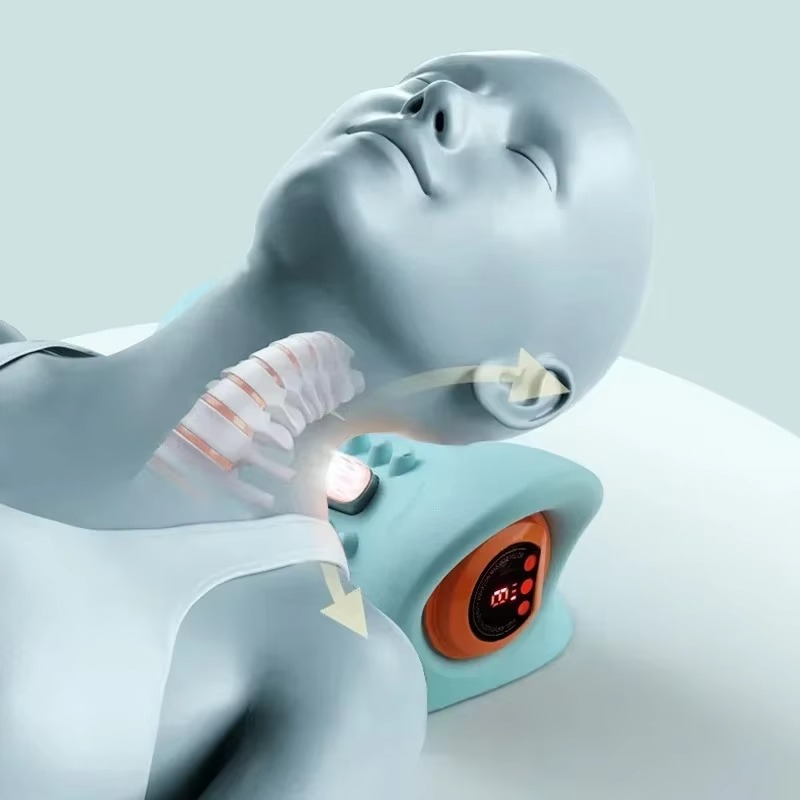 Skanto | Elektrische Cervicale Massager – Slimme Nekpijnverlichting met Warmte & Puls Therapie