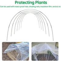 Plantura FlexGrow Tuinboog-set van fiberglass | DIY Plantentunnel voor verhoogde bedden & vroege teelt | Roestvrij & Herbruikbaar | Inclusief koppelingen