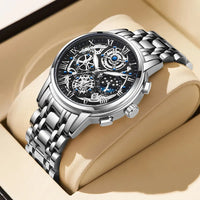 Elegante Business-Quartz Horloge voor Heren | Waterdicht tot 3 Bar – Ronog