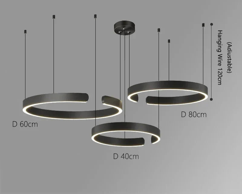 Moderne LED-lamp in ringvorm – elegante ronde plafondlamp