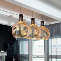 Natura Orb Hanglamp – Organisch Houten Ontwerp voor Gezellige Interieurs