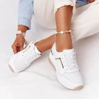 LuxeStride Elegance Sneakers | Comfortabele dames sneakers met ingebouwde hak voor wandelingen in de buitenlucht, beschikbaar in plus maten 35-43