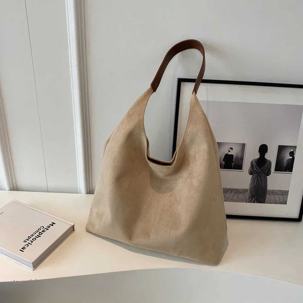 Tote Tas in Natuurlijke Fluweel