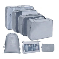 PackWunder Reisorganizer Set 7/8/9/10-delig | Opvouwbare Koffer-organizer | Voor kleding, schoenen & accessoires