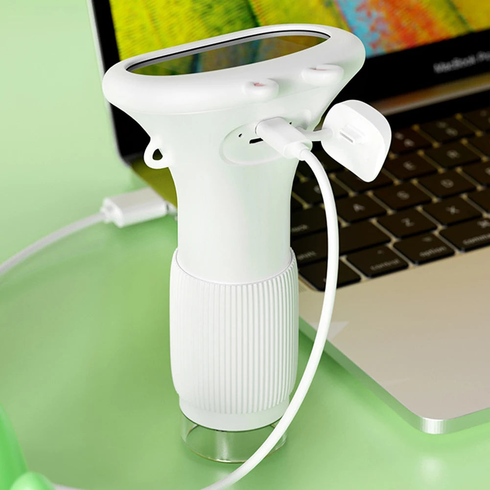 OptiLux Elite Pocket Microscoop | 1000X vergroting met een 2-inch IPS-scherm en 8 LED-lampjes voor verbeterde verkenning en ontdekking onderweg.