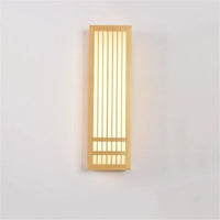 Japandi Houten Wandlamp LED Minimalistische Decoratieve Wandlamp