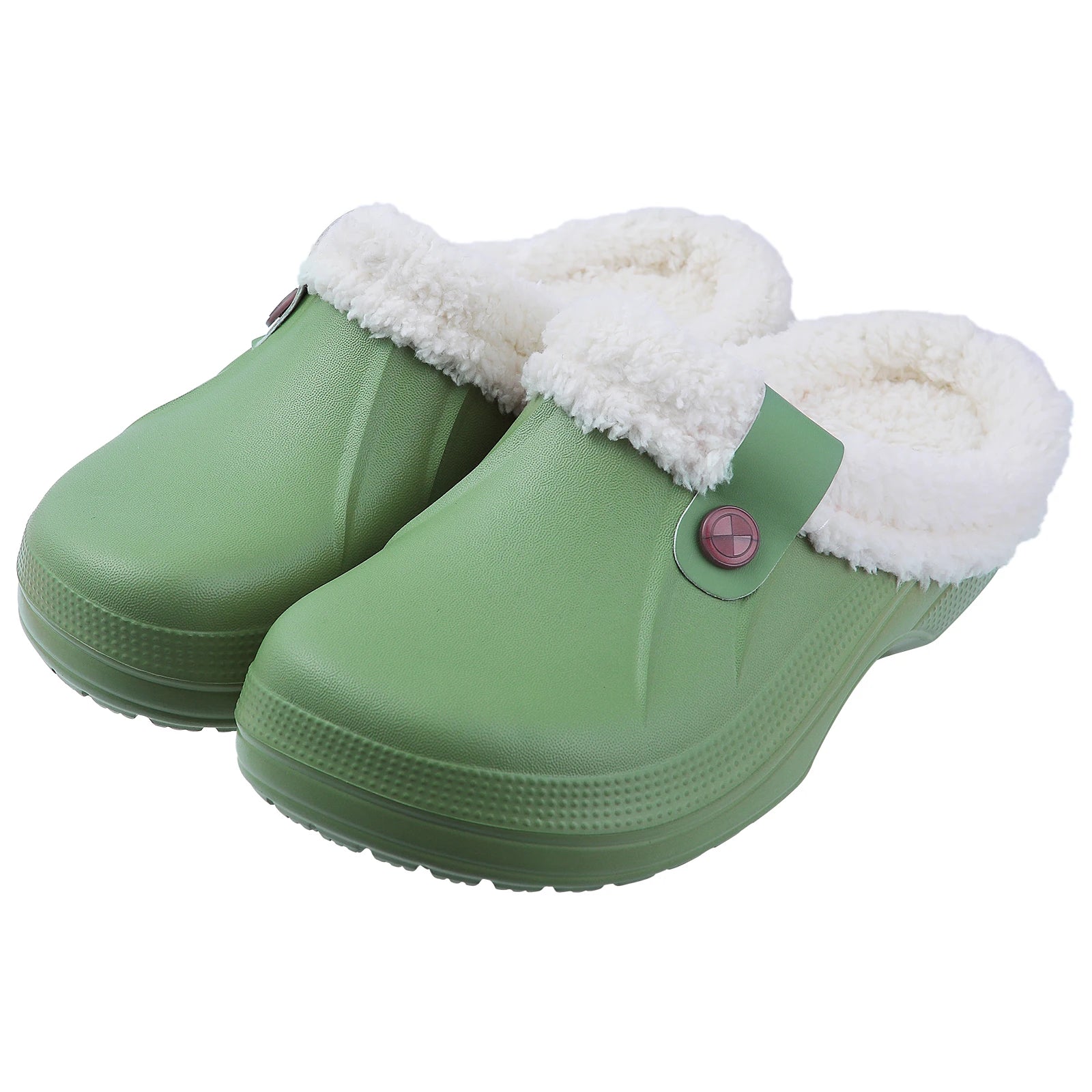 LuxuraFleece Luxe Bontgevoerd Klompen | Gezellige waterdichte slippers voor mannen en vrouwen, perfect voor winterwarmte en stijlvolle tuinuitjes