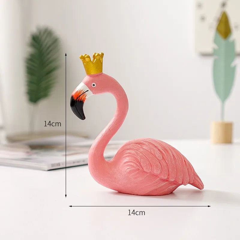 Flamingo-figuur van hars moderne decoratie