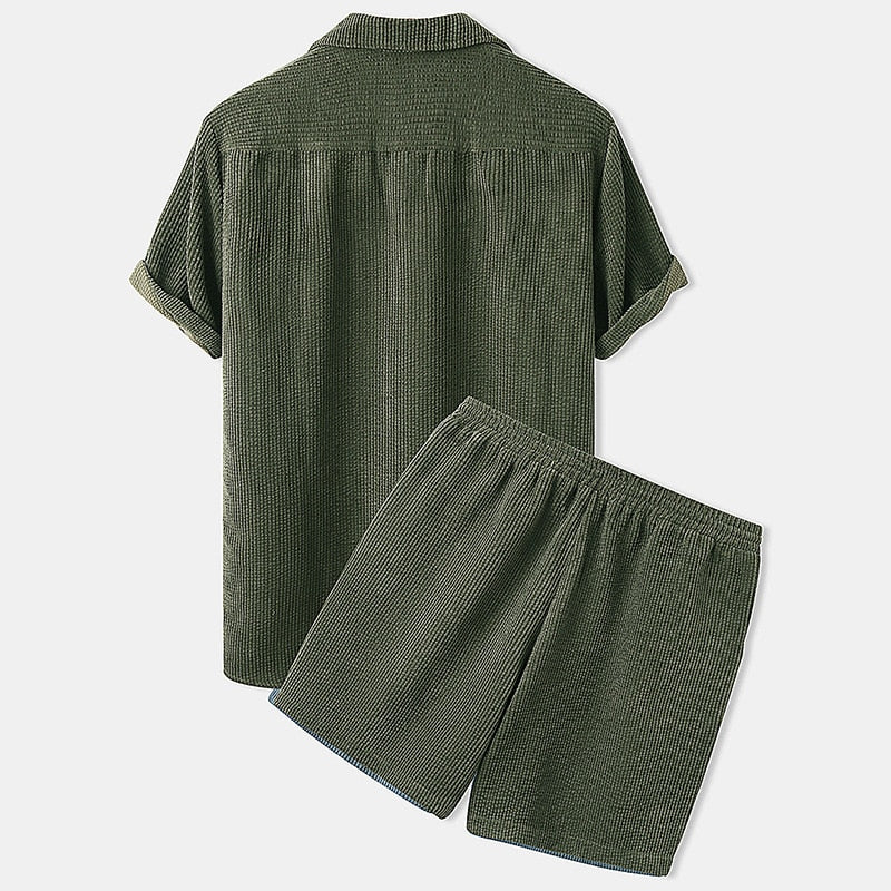 Heren set in corduroy – Stijlvolle zomerkleding