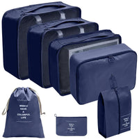 PackWunder Reisorganizer Set 7/8/9/10-delig | Opvouwbare Koffer-organizer | Voor kleding, schoenen & accessoires