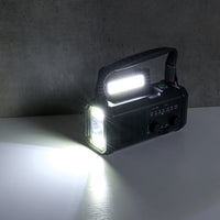 Multifunctionele Solar Radio | AM/FM-radio met zaklamp, kompas en handmatige stroomgenerator