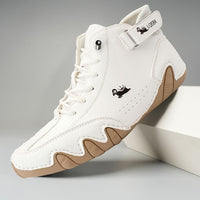 Varenzo | Ultra-comfortabele antislip blote-voeten schoen van echt leer (unisex)