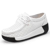 LuxeStride Echte Leren Loafers | Elegant ontworpen platte platform mocassins voor ultiem comfort en stijl