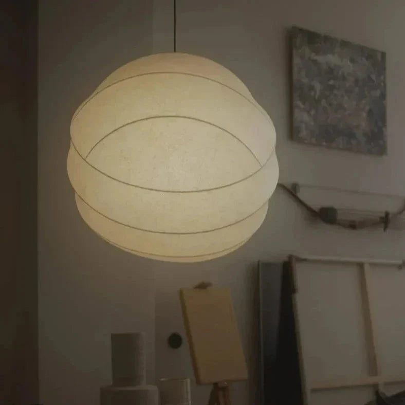 Wabi Sabi Zijde Bal Japandi Hanglamp
