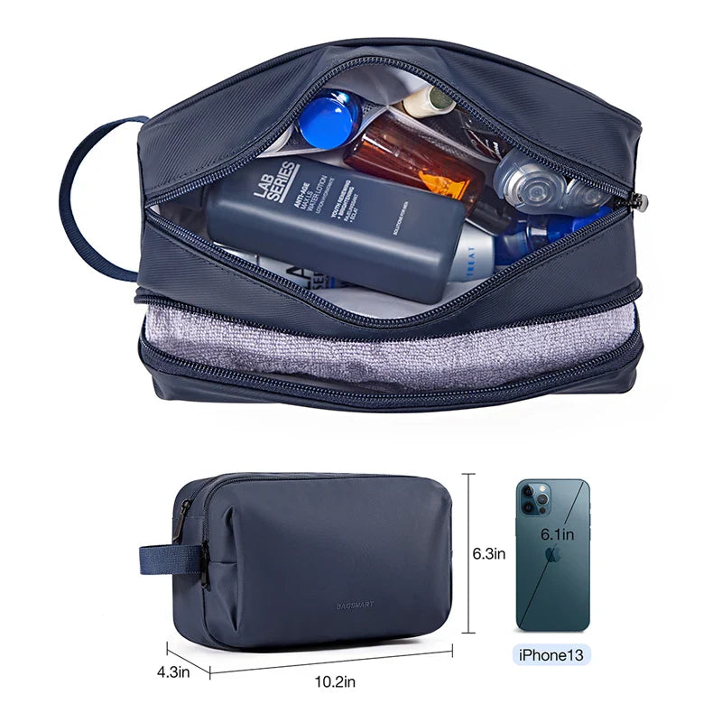 Kosmetixo Waterdichte Kosmetictas voor Dames & Heren | Lichte Toilettas in S/M/L | Reisaccessoires voor Verzorgingsproducten & Make-up | Unisex Reisorganizer