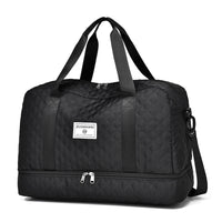 Raumio TravelFlex Lichte Reisetas met Ruitpatroon | Grote Sport- & Weekendtas met Schoenenvak & Vochtvak | Handbagagegeschikt & Opvouwbaar