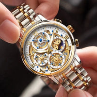 Elegante Business-Quartz Horloge voor Heren | Waterdicht tot 3 Bar – Ronog