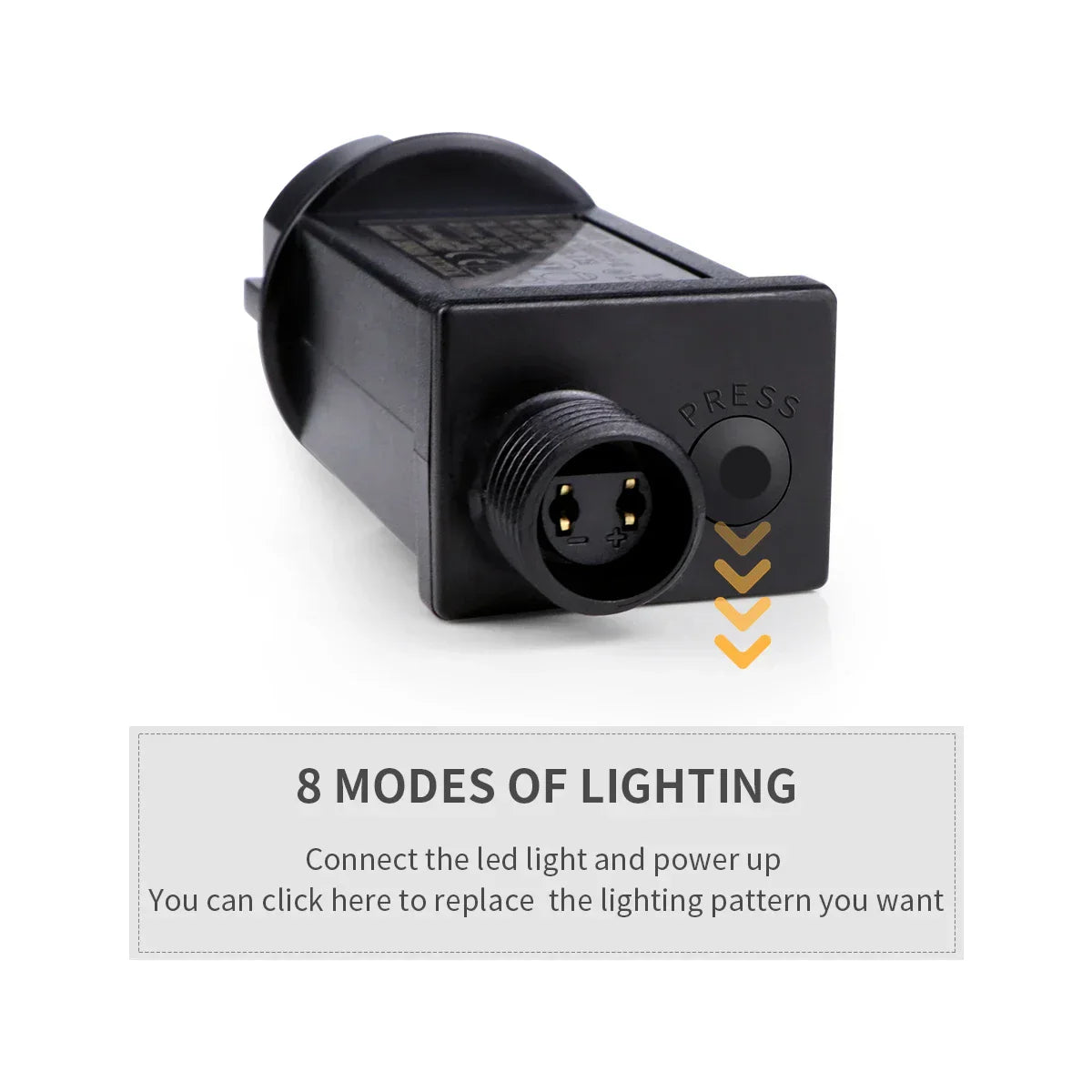 LuminaraX | Buiten LED-lampjesketting 24V | 8 verlichtingsmodi | Waterdicht IP65 | 10–100 m | Voor tuin, huis en kerstdecoraties
