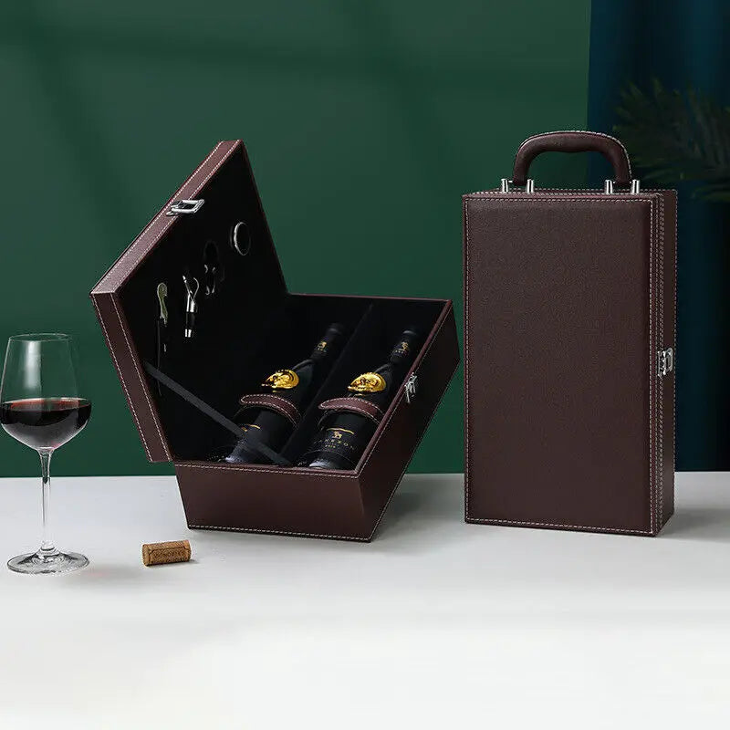 Luxe Wijnkoffer - Stijlvolle Opslag voor Wijn en Accessoires