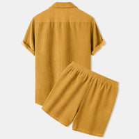 Heren set in corduroy – Stijlvolle zomerkleding