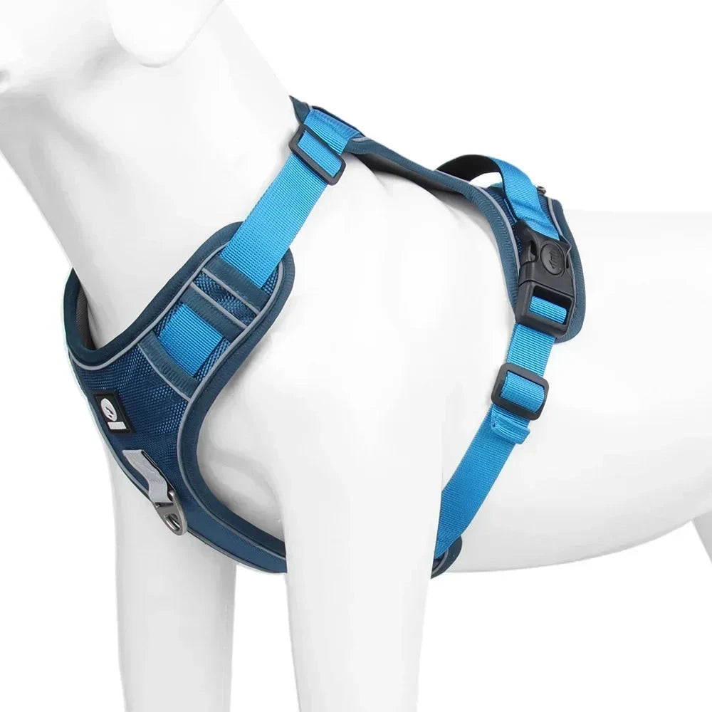 LuxPaw | Reflecterend no-pull harnas met superieur comfort en ademend vermogen