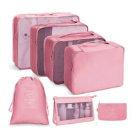 PackWunder Reisorganizer Set 7/8/9/10-delig | Opvouwbare Koffer-organizer | Voor kleding, schoenen & accessoires