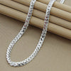 AuraElegance Sterling Zilveren Ketting | Tijdloos 925 sterling zilveren ontwerp met een 6mm zijketting, beschikbaar in 16/18/20/22/24 inch, perfect voor bruiloften, verlovingen en luxe cadeaus.