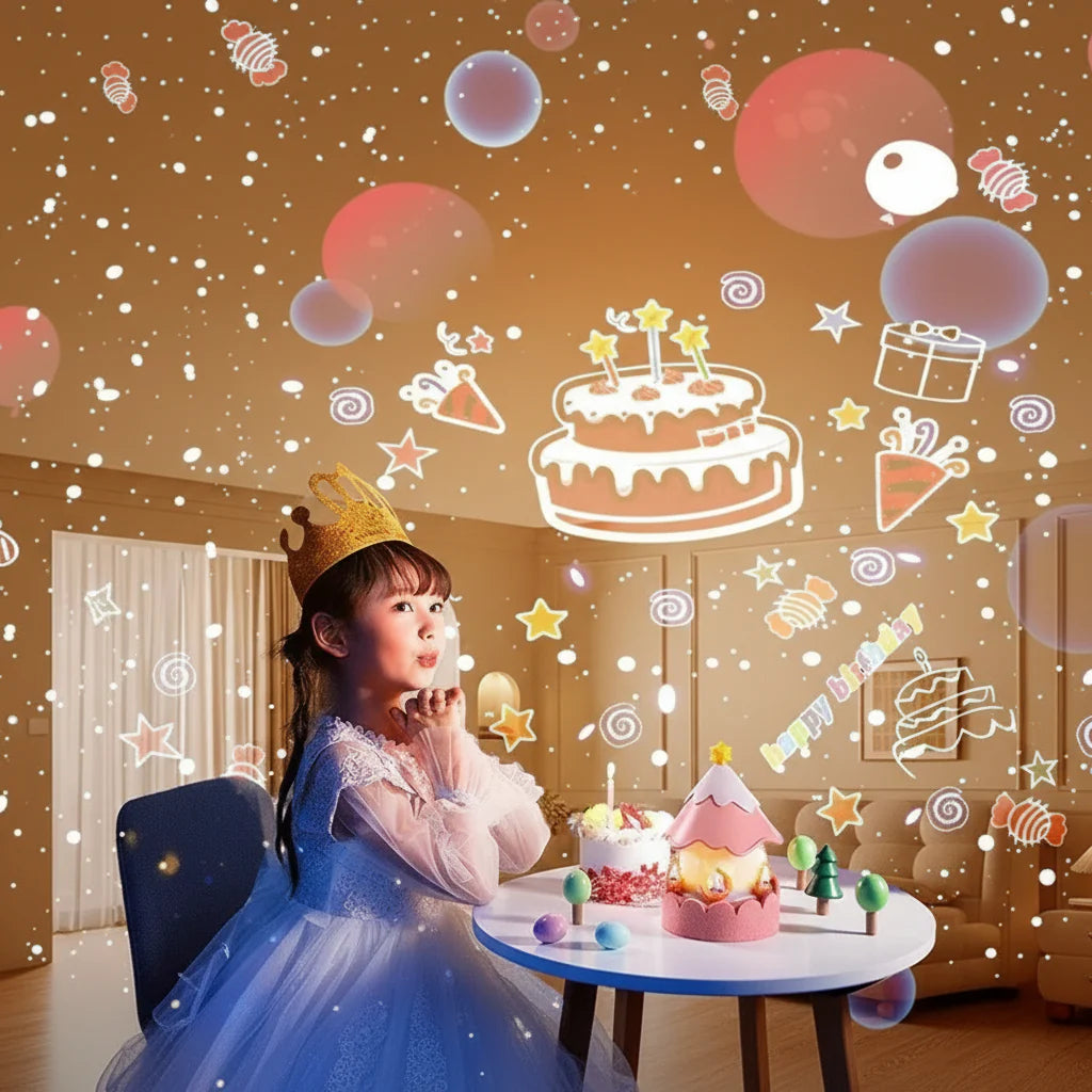 DREAMLIX – Muzikaal sterrenprojector met 12 betoverende thema's