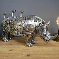 ArtisanForge Steampunk Dierensculptuur | Indrukwekkend mechanisch dierenornament dat industriële chic decoratie verrijkt met unieke artistieke elegantie